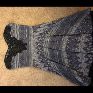 Free people mini strapless dress
